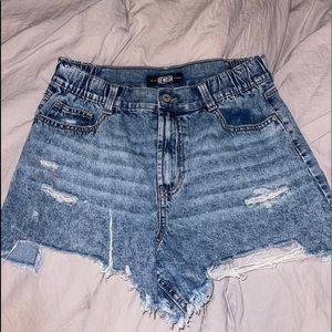 ripped jean shorts